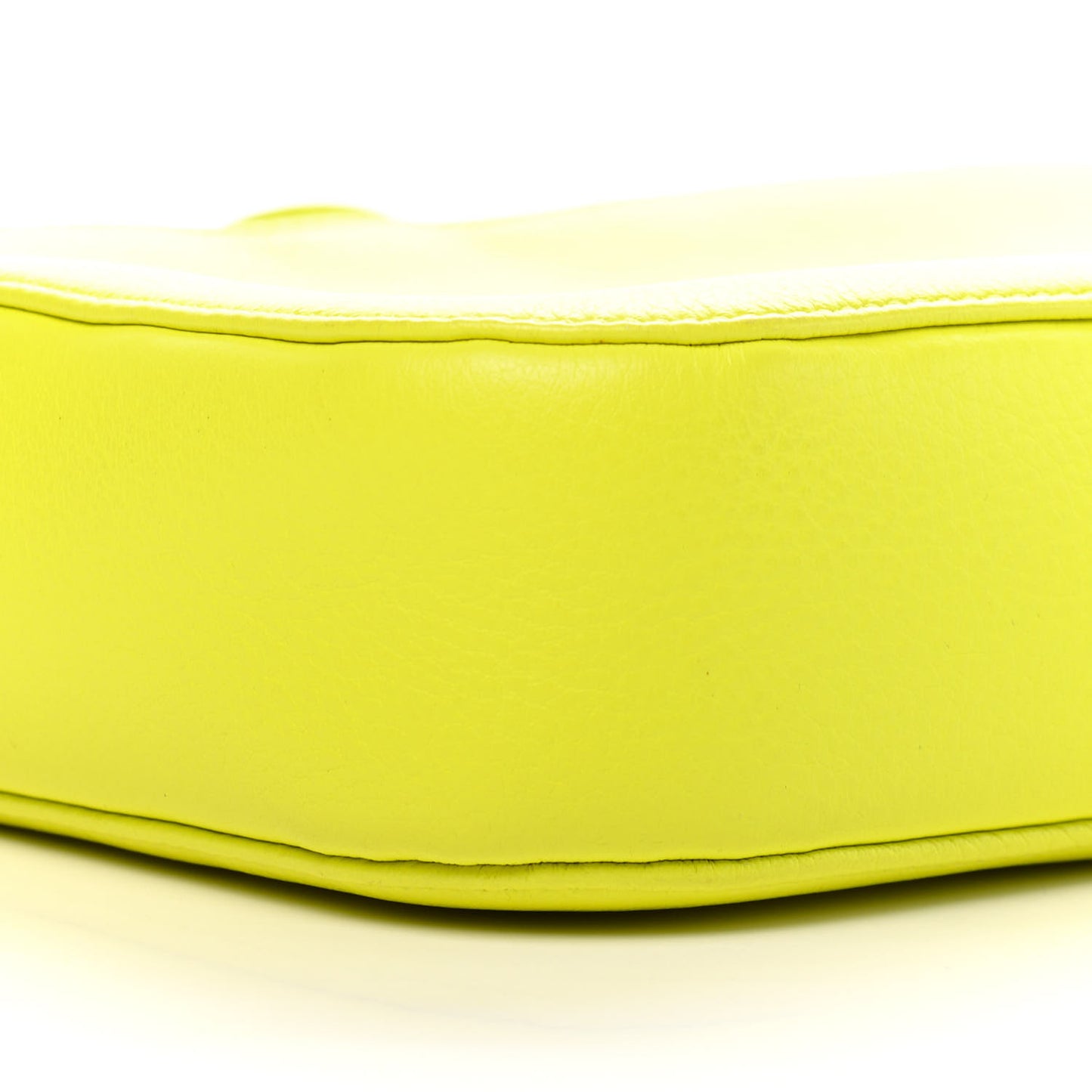 Calfskin Logo S Everyday Camera Bag Acid Green Black
