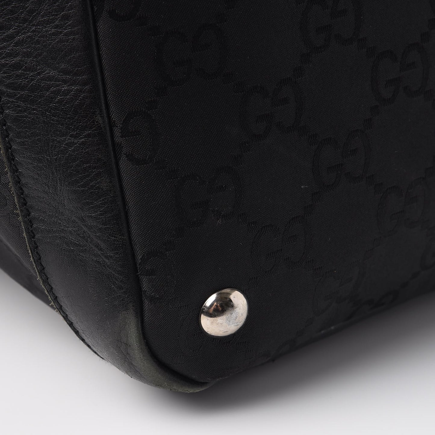 Nylon Monogram Travel Hobo Black