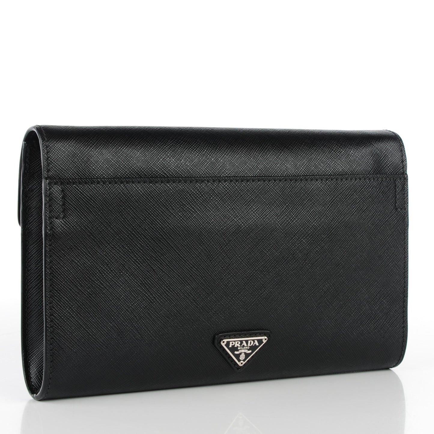 Saffiano Clutch Black