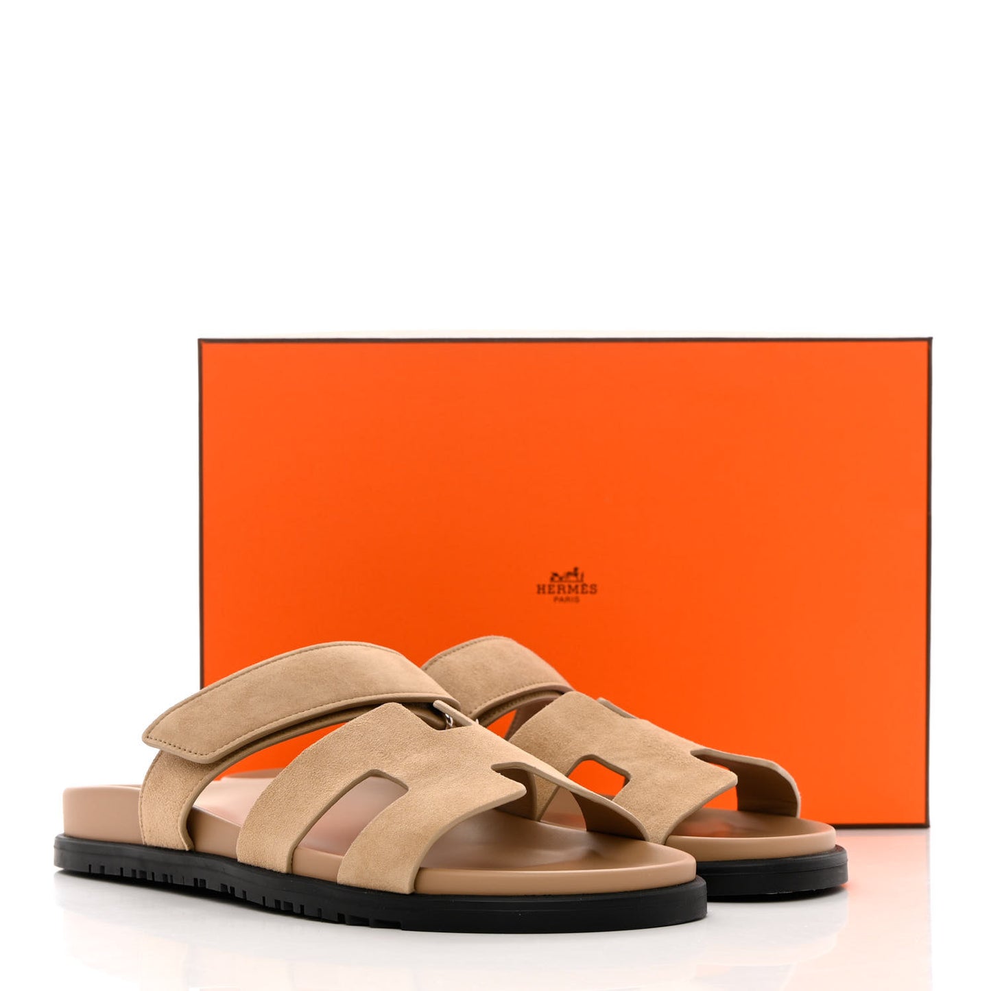 Suede Goatskin Womens Chypre Sandals 41 Beige Argile