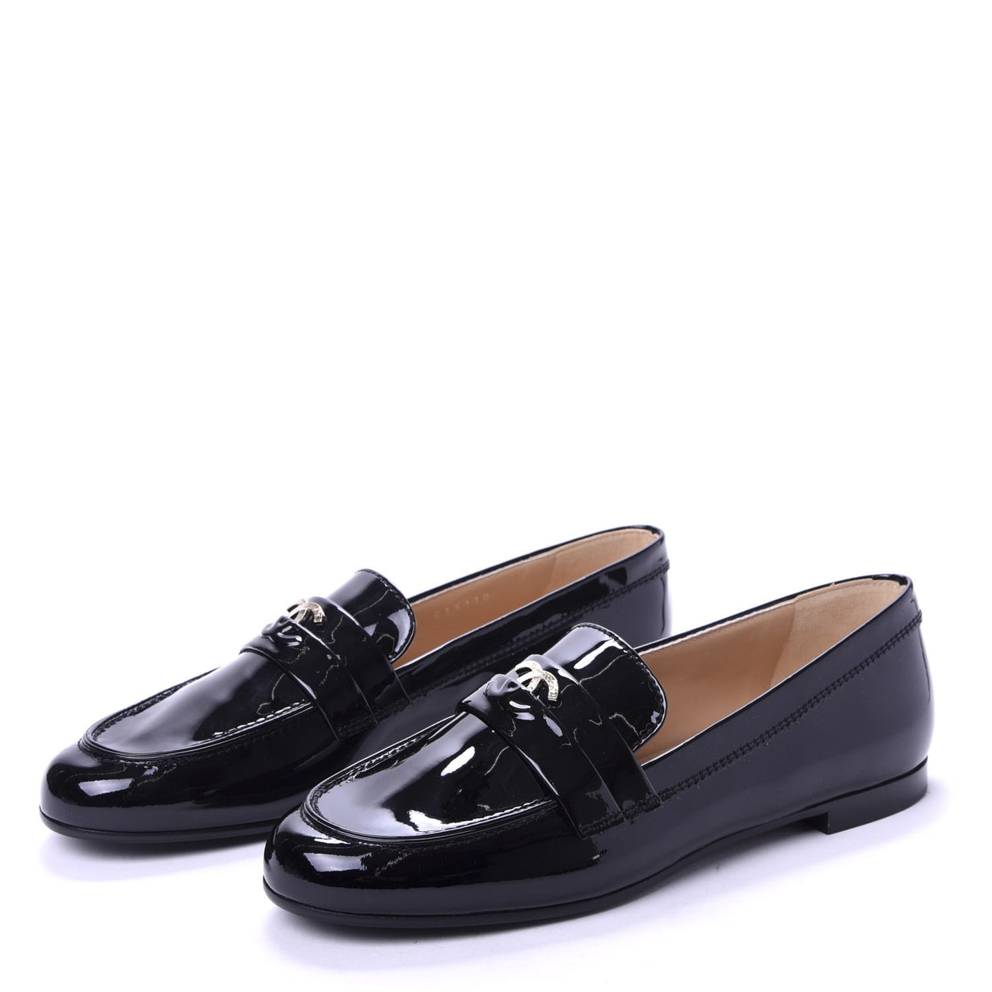 Patent CC Mocassin Loafers 39 Black