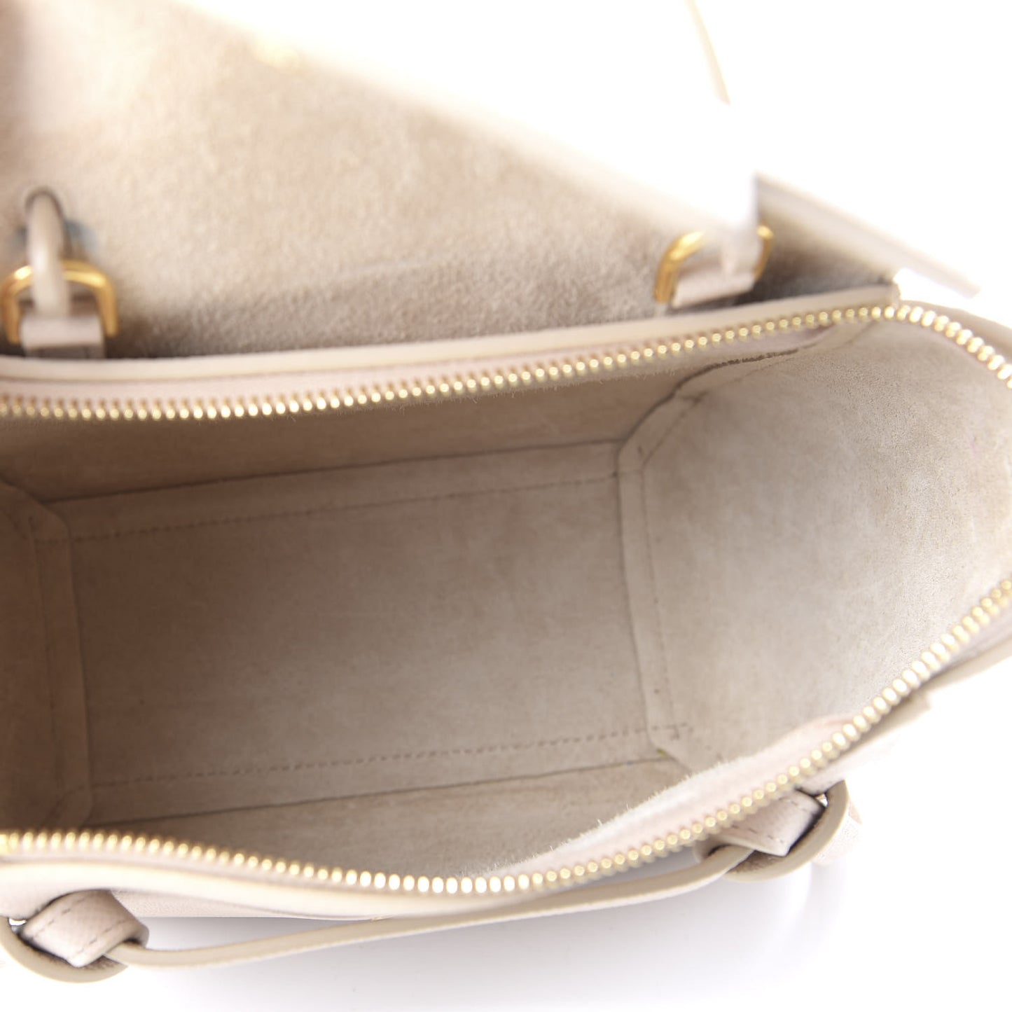 Grained Calfskin Nano Belt Bag Powder