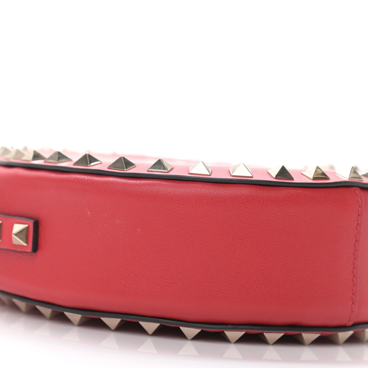 Valentino Garavani Calfskin Rockstud Round Crossbody Bag Rouge Pur 5 of 10