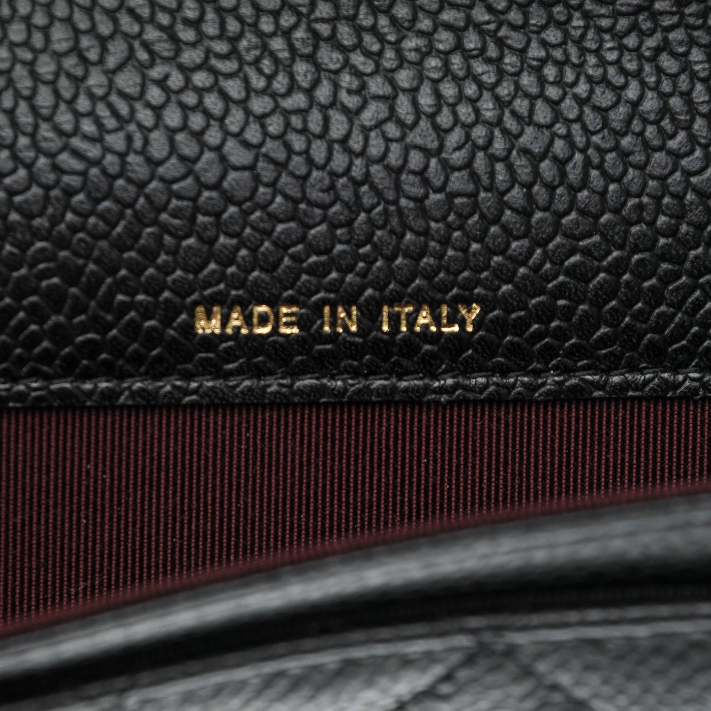 Caviar Quilted Flap Card Holder Black