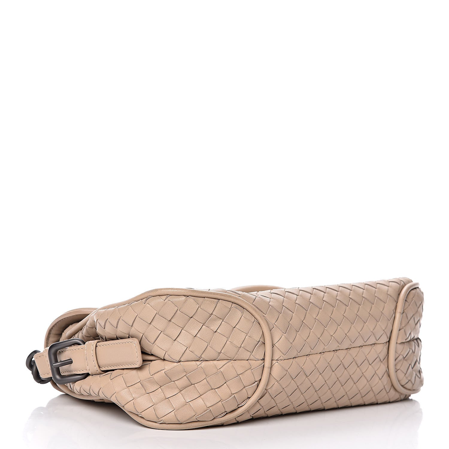 Bottega Veneta Nappa Intrecciato Rialto Shoulder Bag Mink 4 of 13