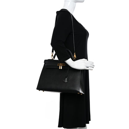 Hermes Ardennes Kelly Sellier 32 Black 2 of 12
