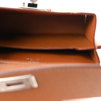 Hermes Epsom Kelly Multi Pocket Pochette To Go Gold 5 of 11