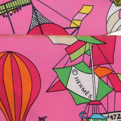 Hermes Silk Les Folies Du Ciel Twilly 4 of 6