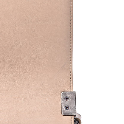 Chanel Calfskin Quilted Double Stitch New Medium Boy Flap Beige 14 of 15