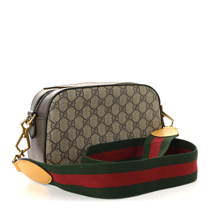Gucci GG Supreme Monogram Web Neo Vintage Shoulder Bag Beige New Acero Crop 3 of 10