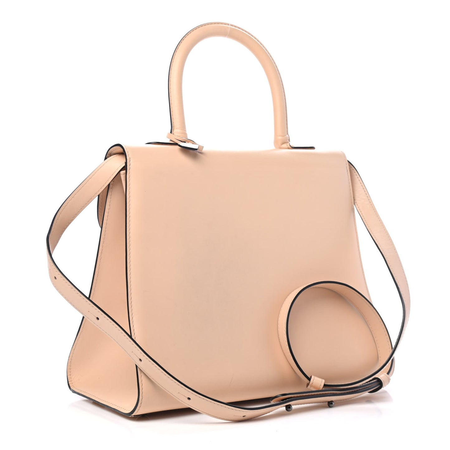 Calfskin MM Brillant Satchel Nude