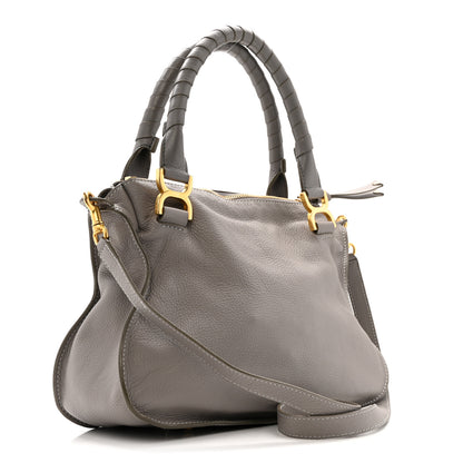 Chloe Calfskin Medium Marcie Satchel Cashmere Grey 3 of 15