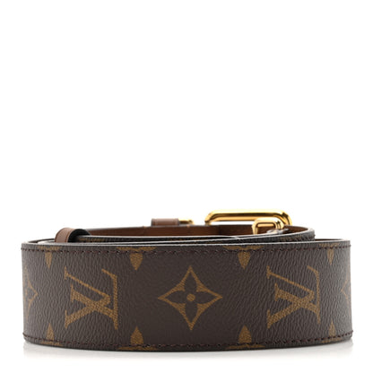 Louis Vuitton Monogram Adjustable Papillon Shoulder Strap Brown 2 of 5