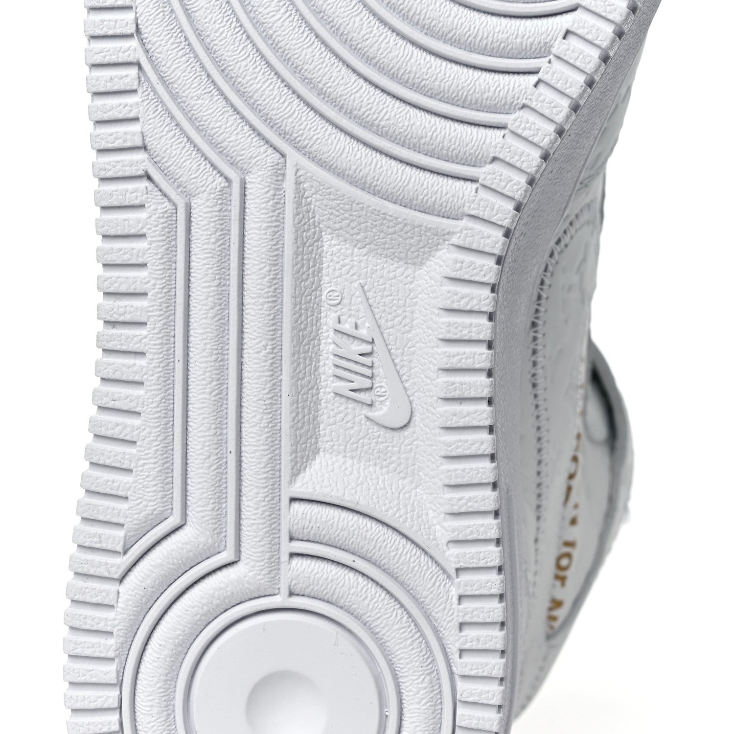 Louis Vuitton X NIKE AIR FORCE 1 Calfskin Monogram Mens Mid Sneakers 6 White 7 of 9