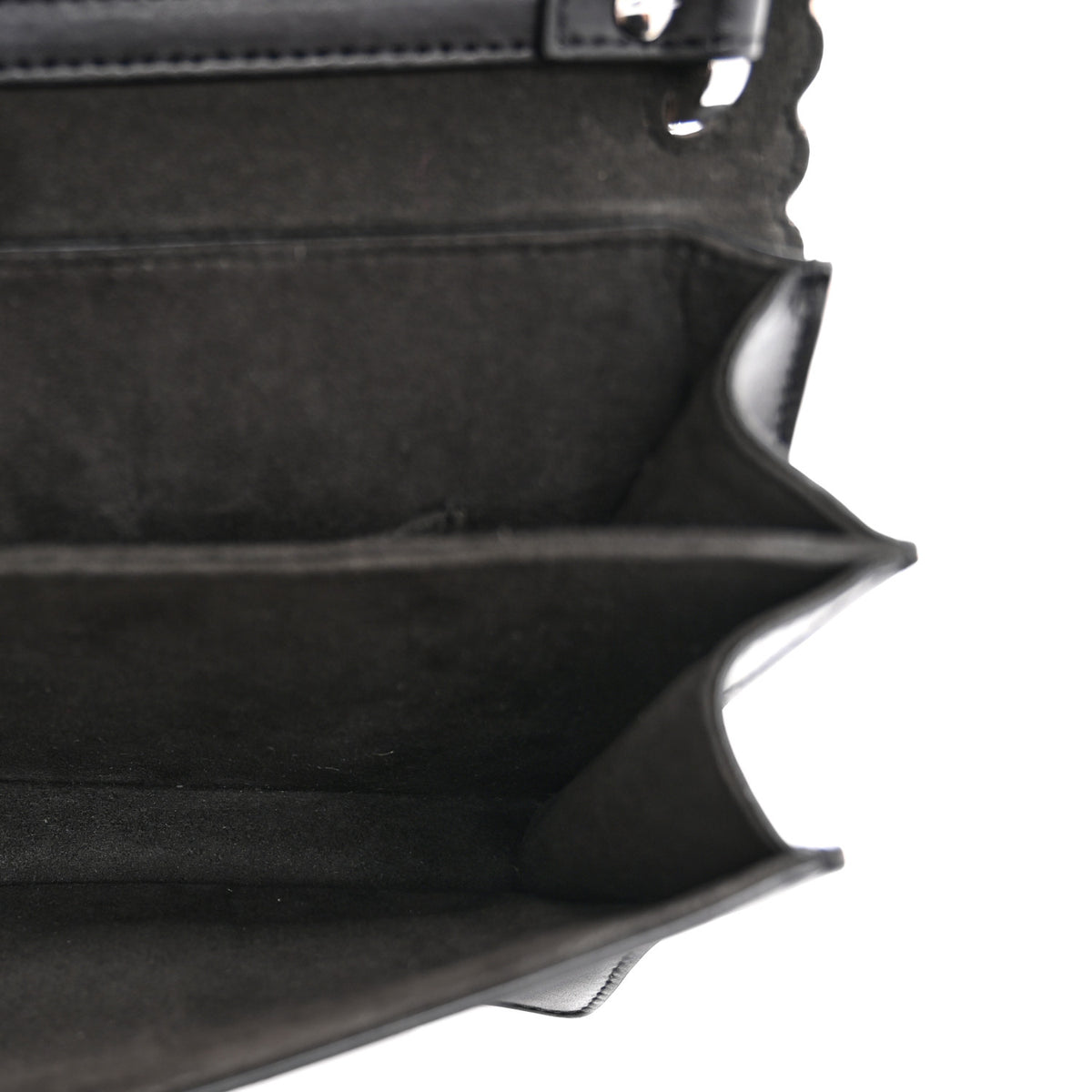 Vitello Liberty Fun Fair Embossed Scalloped Kan I Shoulder Bag Black Multicolor