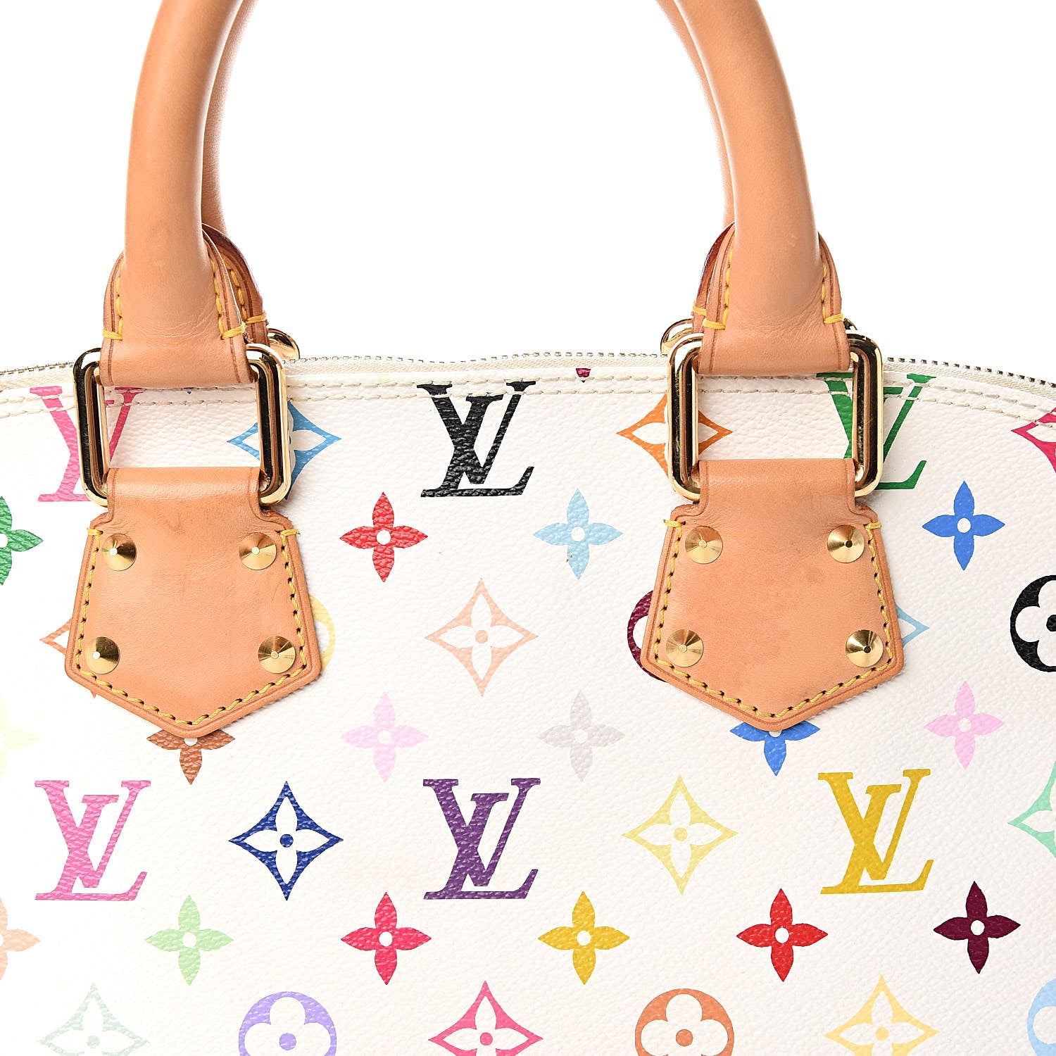 Louis Vuitton Monogram Multicolor Alma White 17 of 19