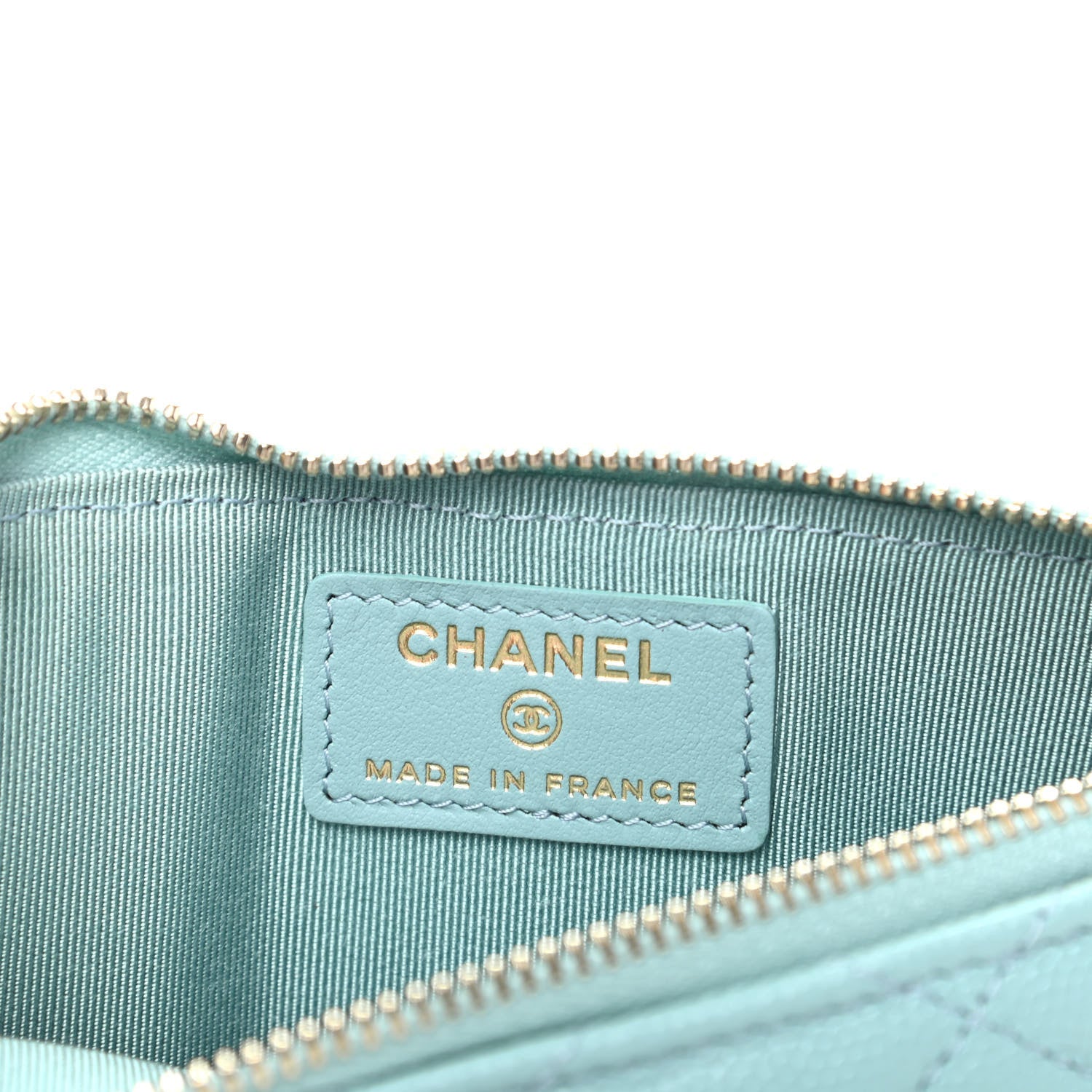 Chanel Caviar Quilted Classic iPhone Pouch Blue 6 of 8