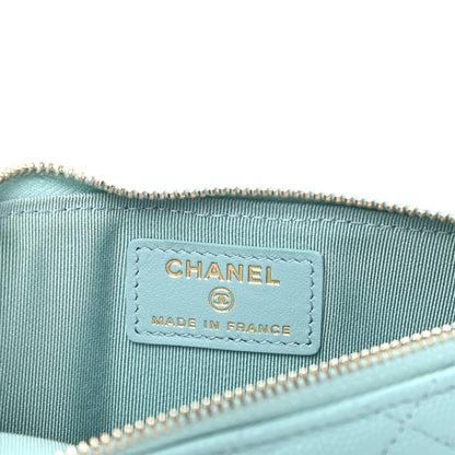 Chanel Caviar Quilted Classic iPhone Pouch Blue 6 of 8