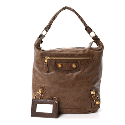 Balenciaga Agneau Giant 21 Gold Hardware Day Hobo Truffle 2 of 10