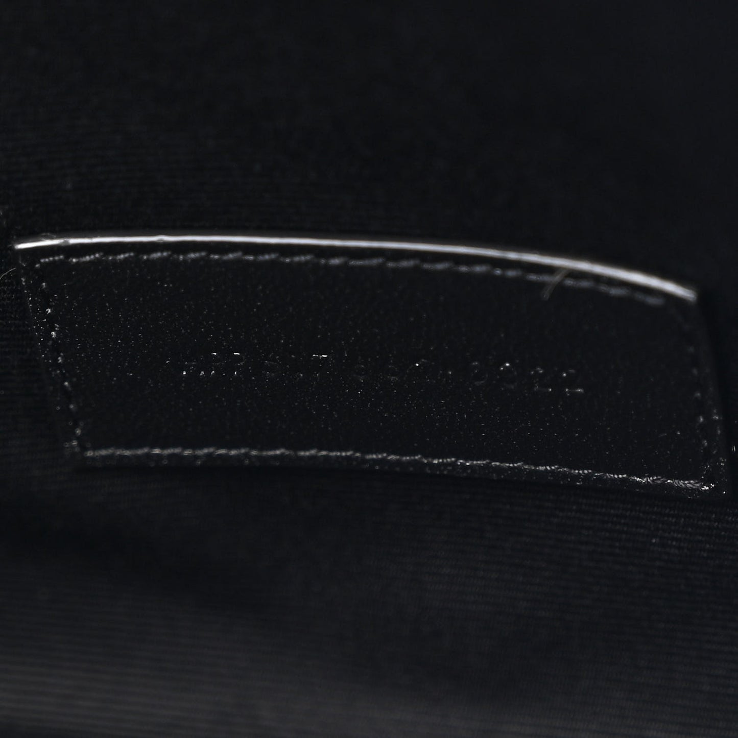 Grain De Poudre Matelasse Chevron Monogram Envelope Clutch Black
