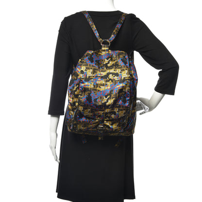 Fendi Nylon Vitello FF Print Backpack Multicolor 2 of 10
