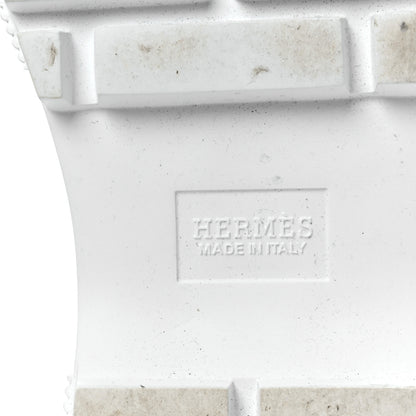 Hermes Calfskin Parachute Fresh Ankle Boots 37.5 White 8 of 12