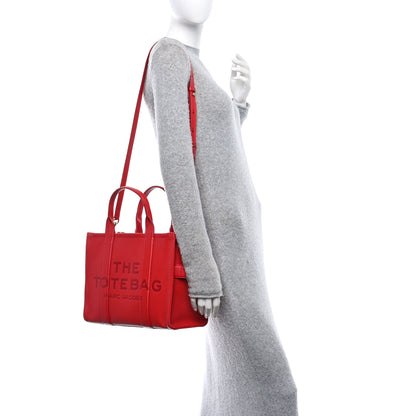 Marc Jacobs Grained Calfskin Medium The Tote Bag True Red 2 of 11