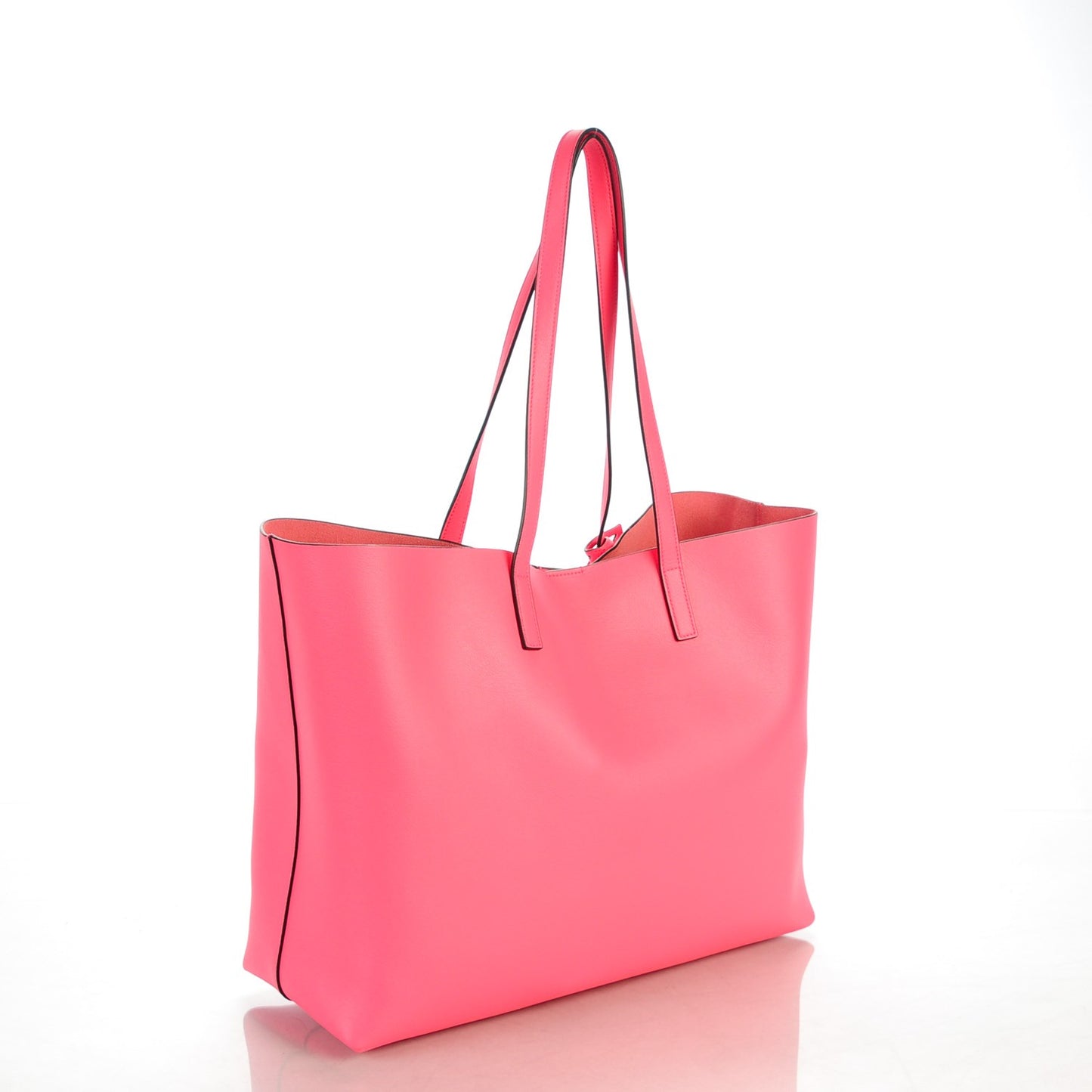 Calfskin Large Shopping Tote Pale Rose