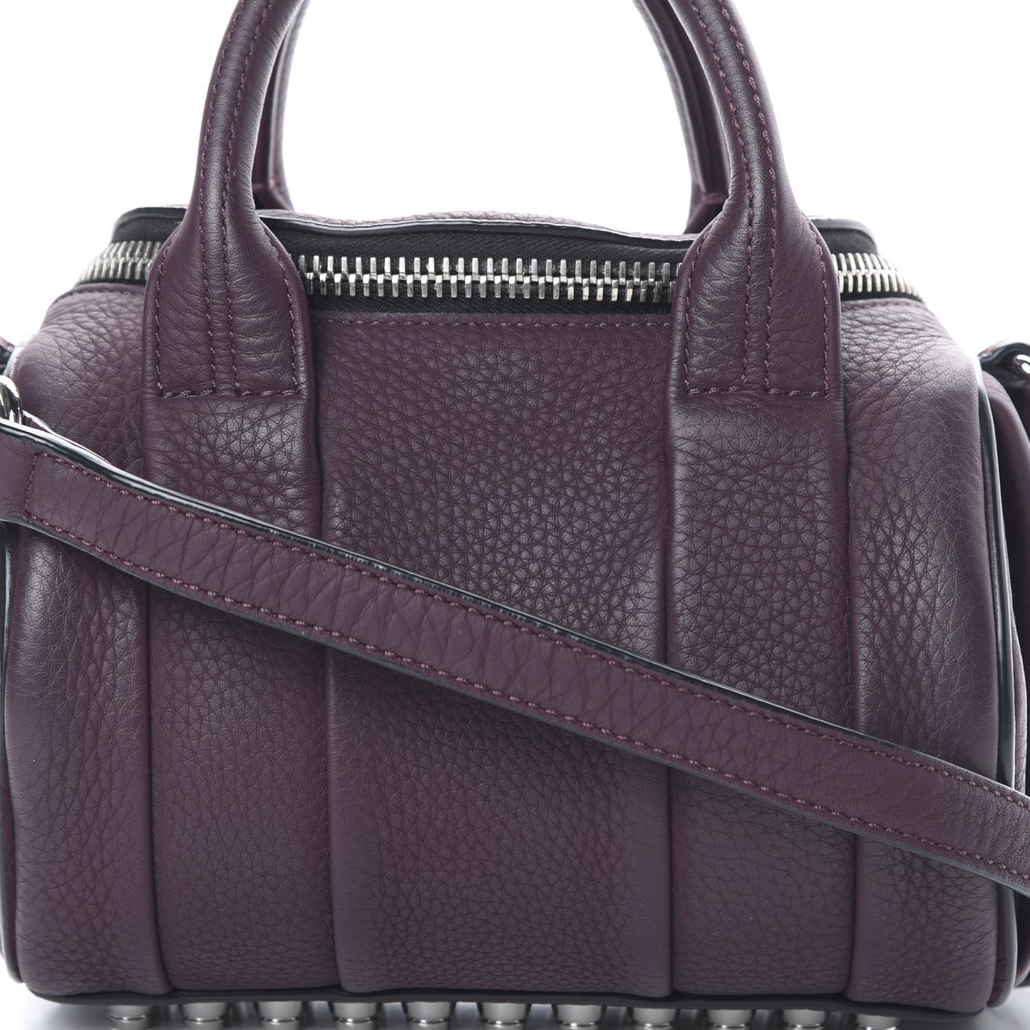 Pebbled Calfskin Mini Rockie Matte Oxblood