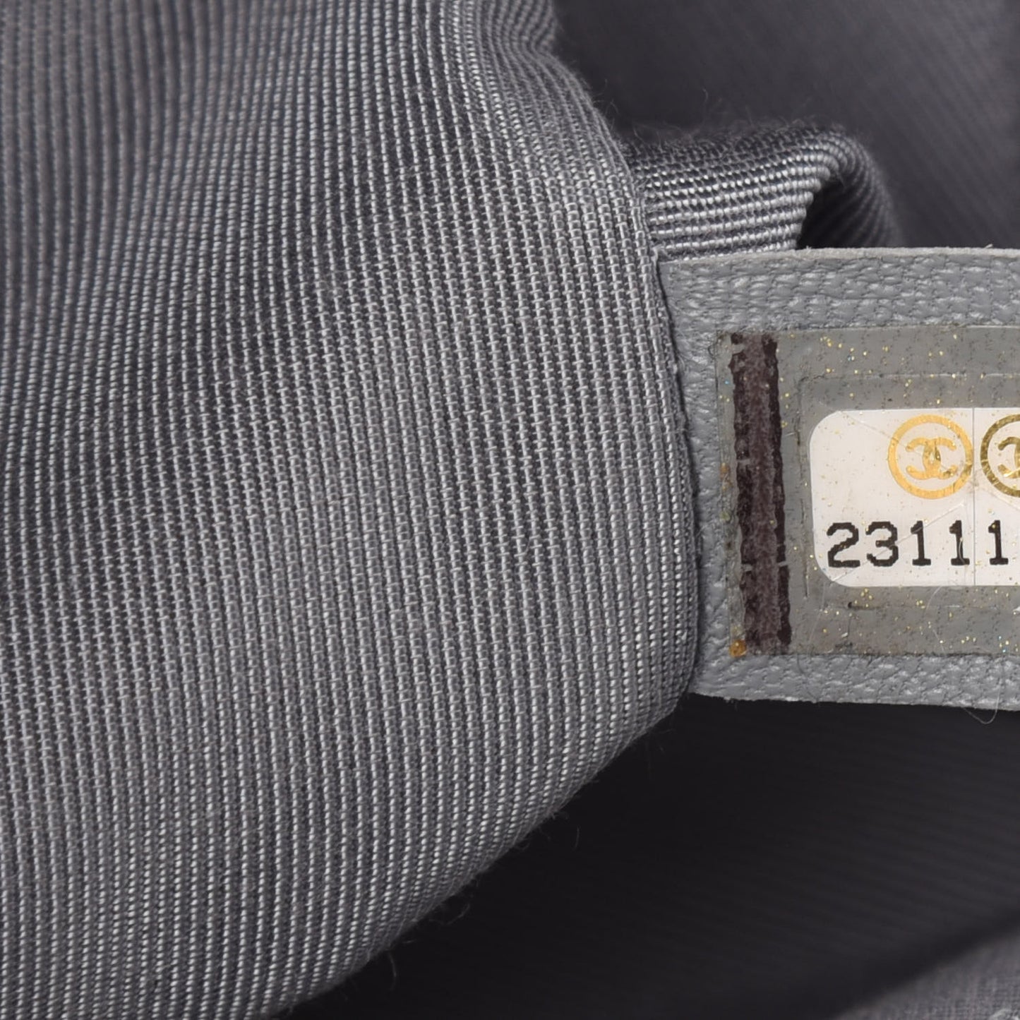 Metallic Aged Calfskin Quilted Medium Top Handle Boy Flap Silver