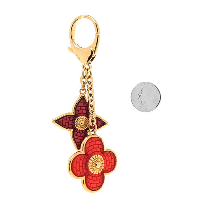 Louis Vuitton Metal Resin Mosaique Bag Charm Red 2 of 4