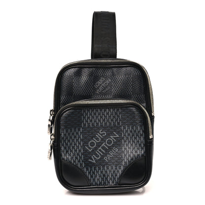 Louis Vuitton Damier Graphite 3D Amazone Sling Bag Black 1 of 9