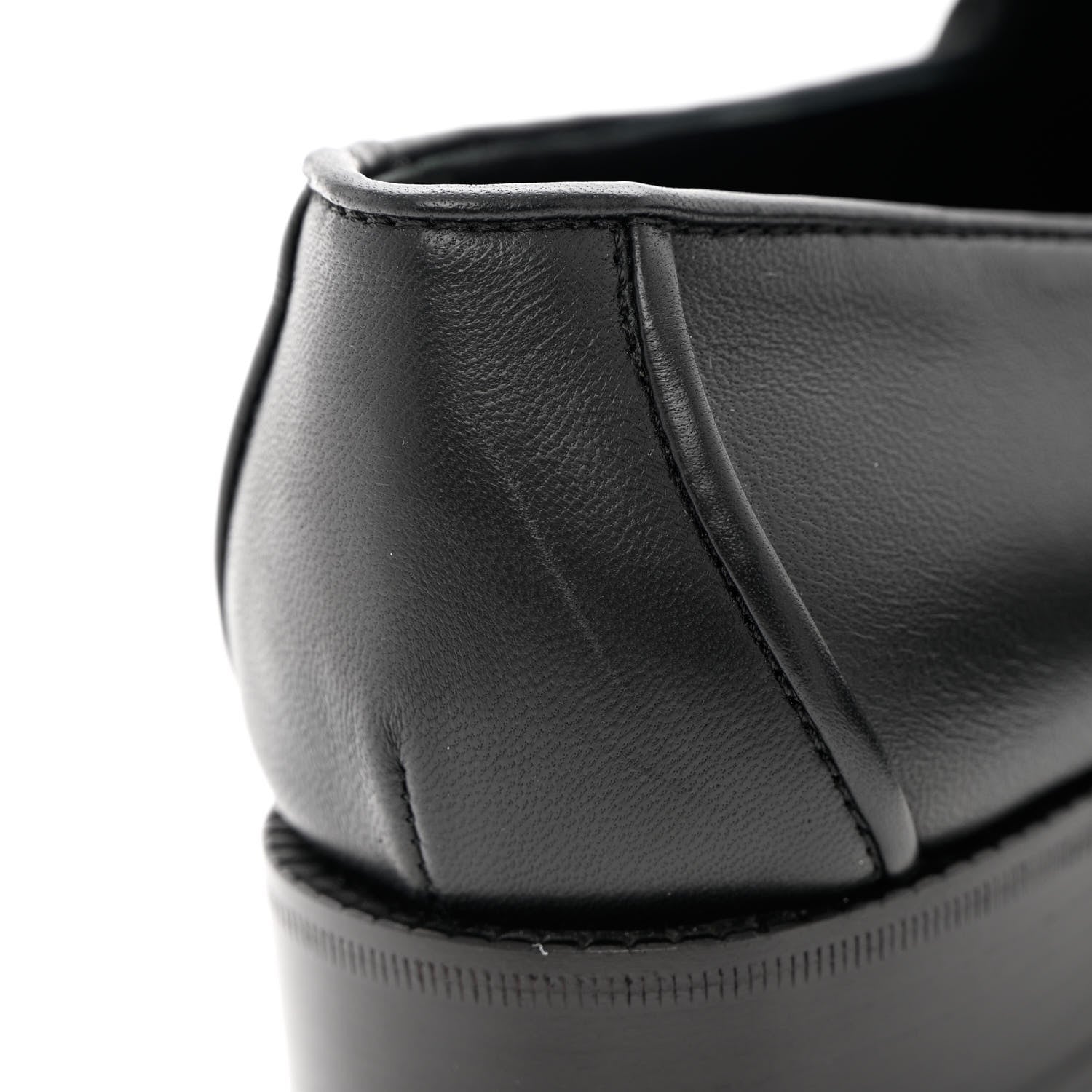 Chanel Lambskin Quilted Boy Loafers 38 Black 9 of 13