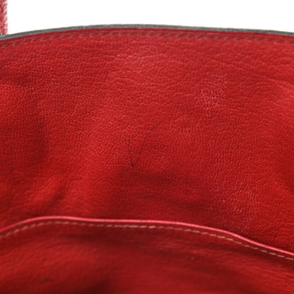 Hermes Togo Horseshoe Birkin 30 Chocolate Rouge Vif 16 of 20