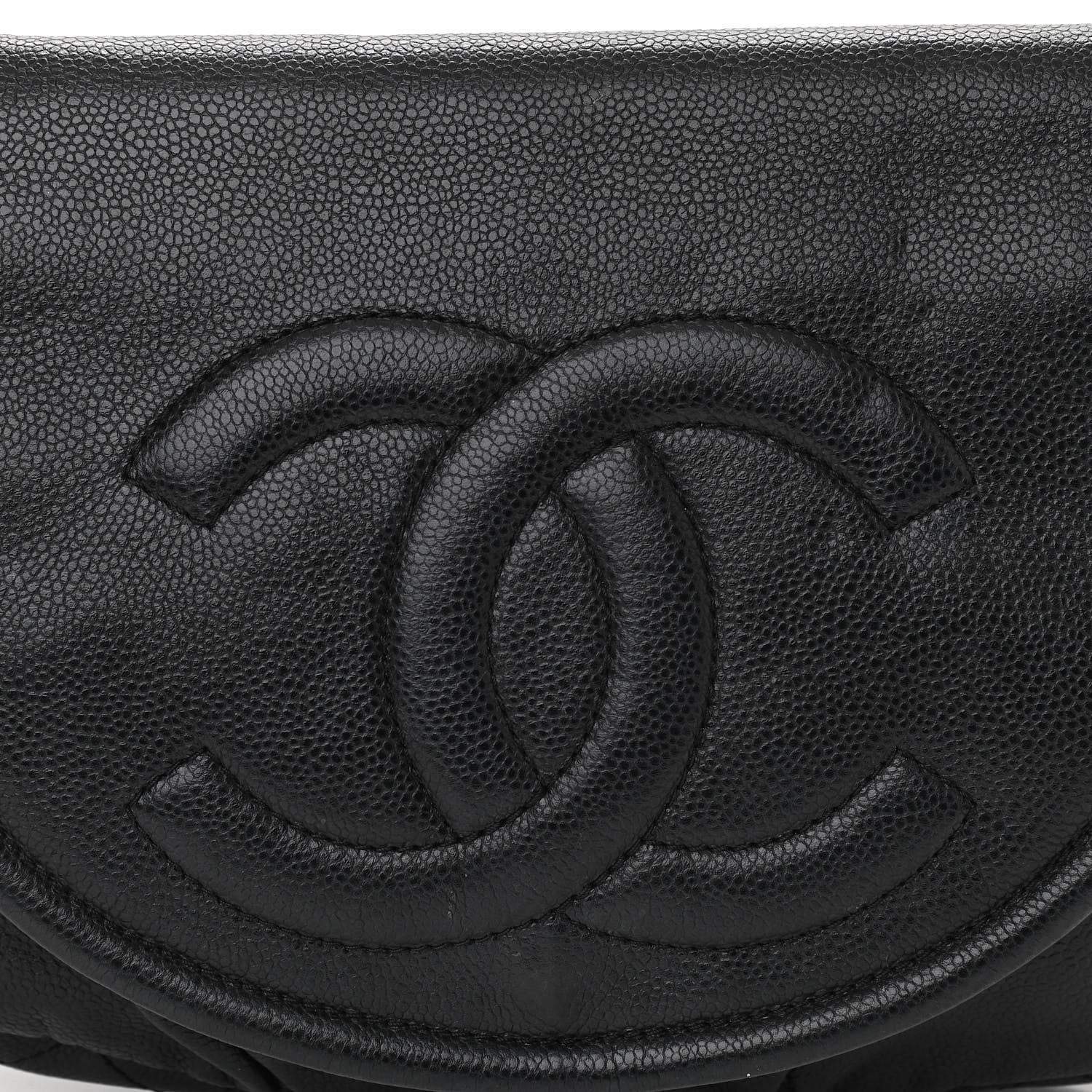Chanel Caviar Half Moon Large Flap Black 8 of 10