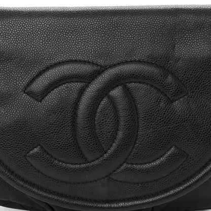 Chanel Caviar Half Moon Large Flap Black 8 of 10