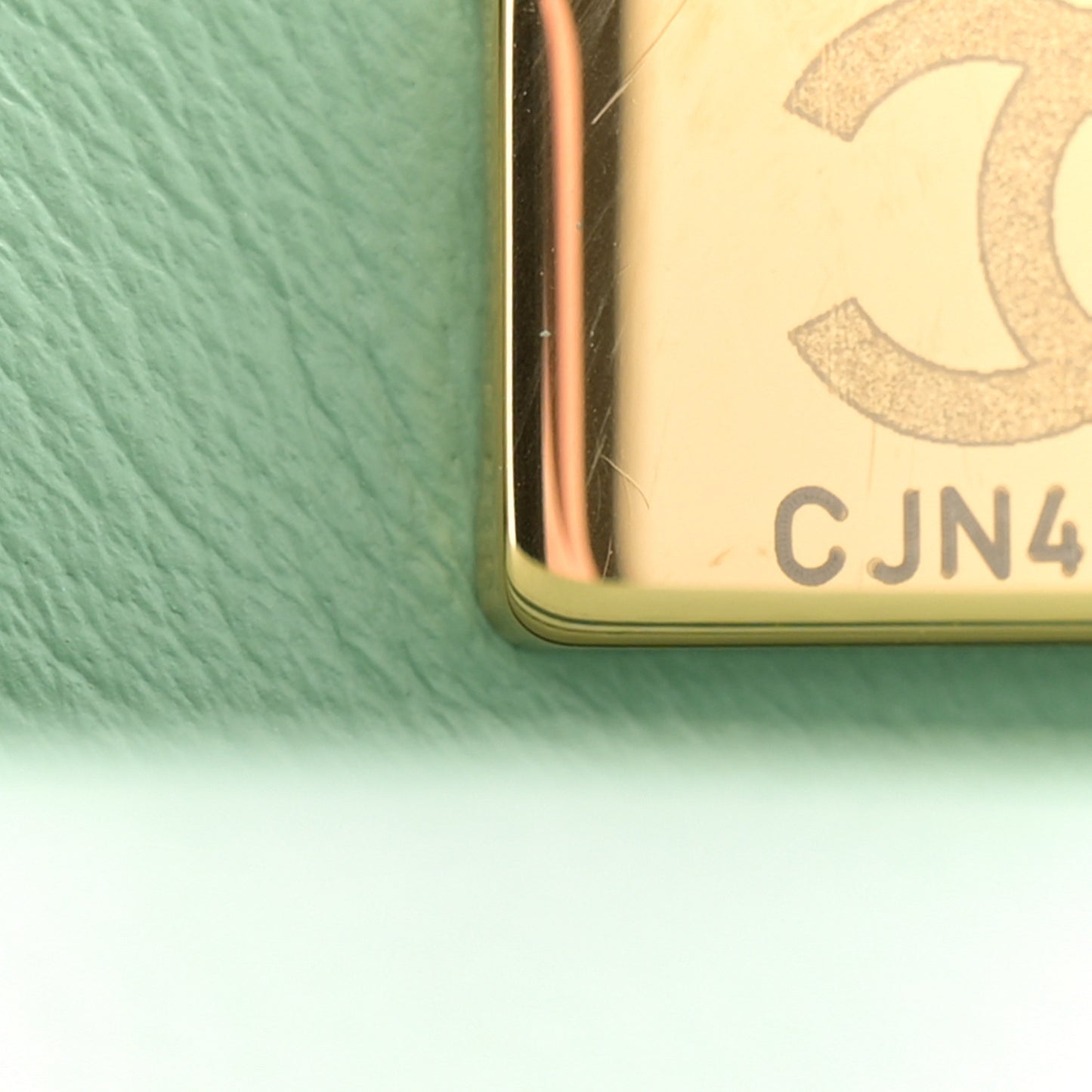 Caviar Quilted Extra Mini Coco Chain Handle Flap Light Green