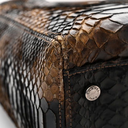 Chanel Snakeskin Executive Cerf Shopper Tote Dark Brown 16 of 16