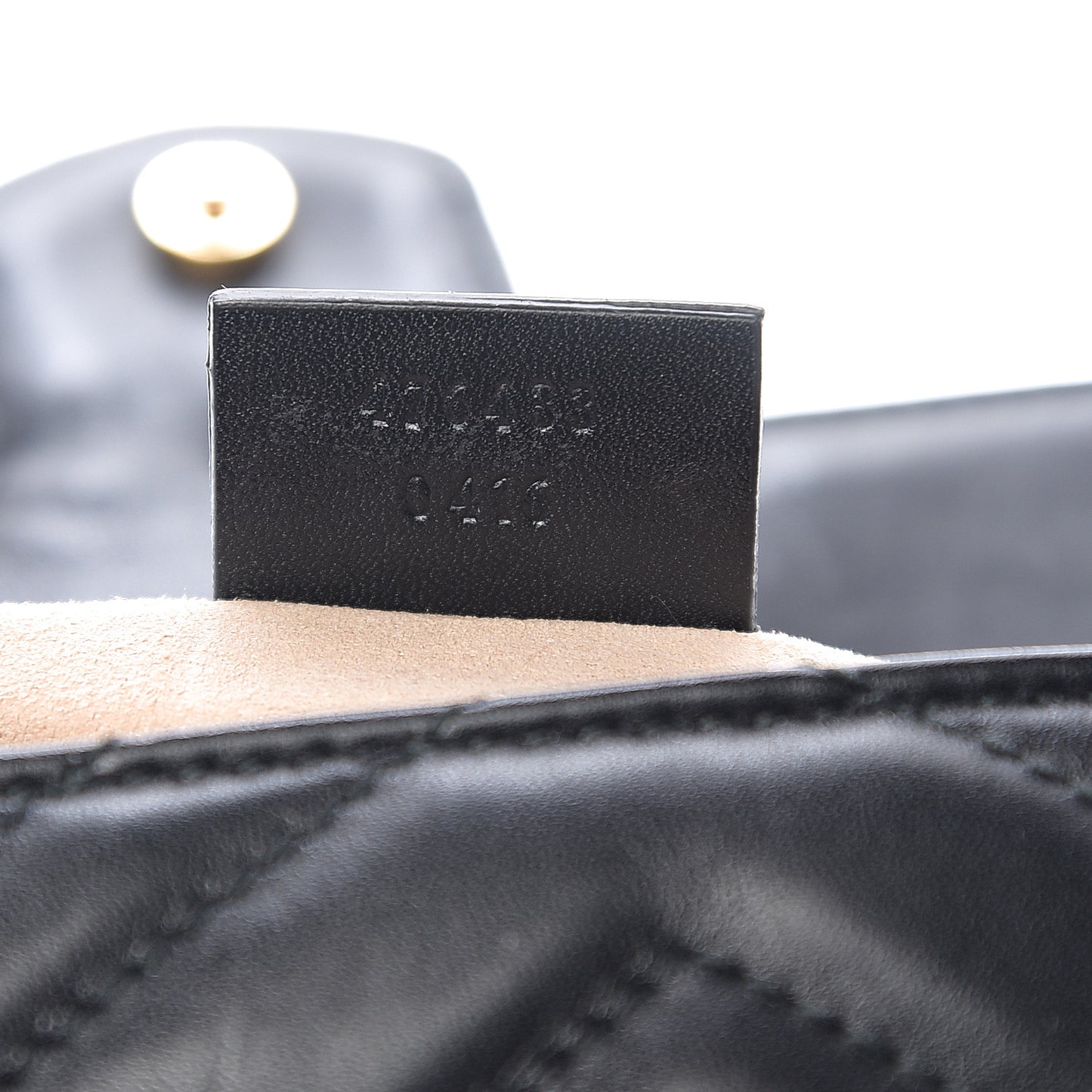 Calfskin Matelasse Super Mini GG Marmont Shoulder Bag Black