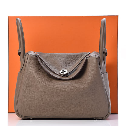 Hermes Taurillon Clemence Lindy 30 Etoupe 11 of 11