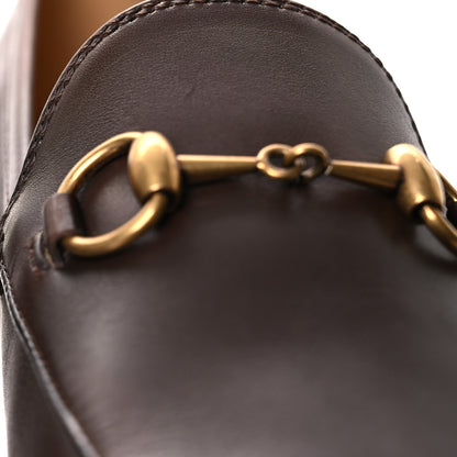 Gucci Calfskin Womens Jordaan Loafers 37 Fondente Brown 11 of 12