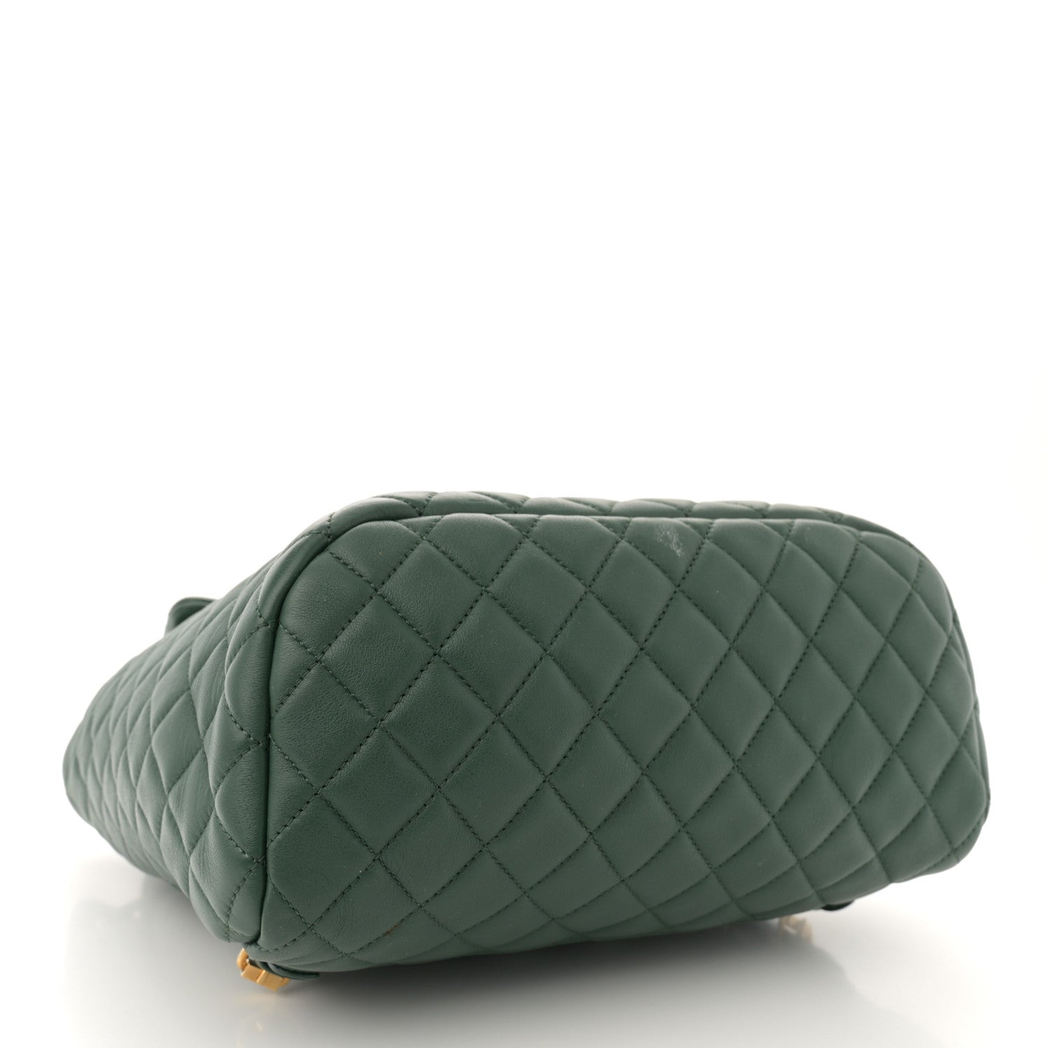 Chanel Calfskin Quilted Large Urban Spirit Backpack Dark Green 4 of 16