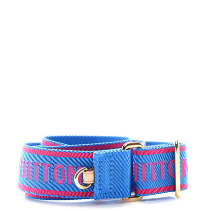 Louis Vuitton Nylon Bandouliere Shoulder Strap Blue Magenta 2 of 3