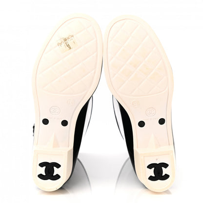 Chanel Rubber Camellia Rain Boots 38 Black 6 of 8