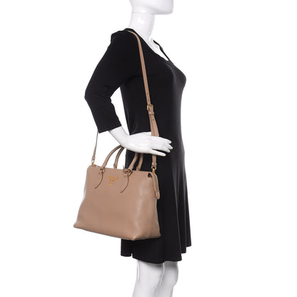 Prada Vitello Phenix Satchel Cammeo 2 of 11