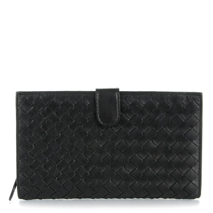 Bottega Veneta Nappa Intrecciato Continental Wallet Black 1 of 9