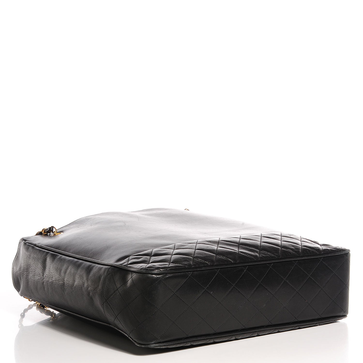 Chanel Lambskin Quilted Large Shoulder Bag Black 4 of 7