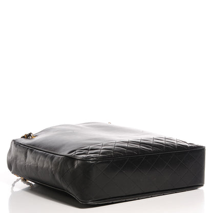 Chanel Lambskin Quilted Large Shoulder Bag Black 4 of 7