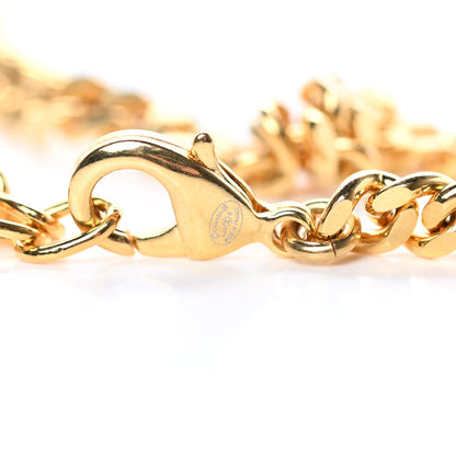 Chanel Metal Pearl Natural Stones CC Necklace Gold 4 of 5