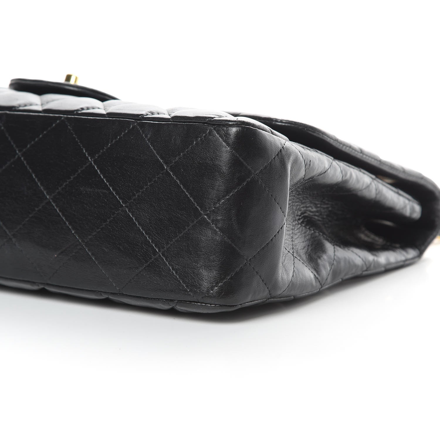 Chanel Lambskin Quilted Jumbo Single Flap Black 10 of 14